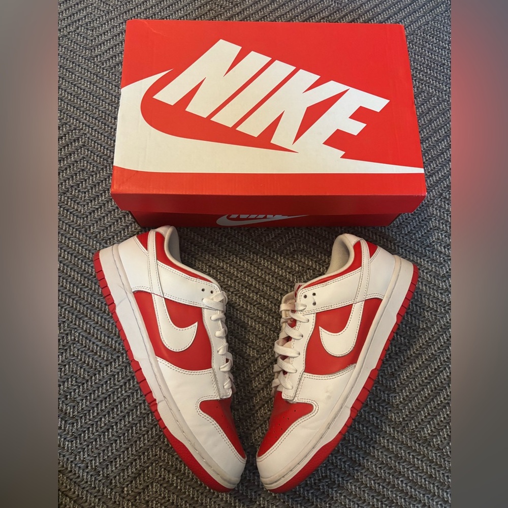 Nike Dunk Low Championship Red Size 10 OG All (DD1391-600)